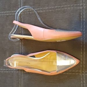 Pilcro and the Letterpress Pink and Silver Flats